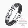 Joias Populares Transfronteiriças da Amazona Atacado Joias de Mão Europeias e Americanas Cor de Aço Titânio Pulseira Punk Masculina Pulseira de Couro