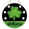 Popular St Transfronterizo. Decoraciones de Madera Colgantes de Trébol para el Día de San Patricio para el Hogar, Granja, Porche