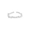 Anillo de plata de ley s925 con diseño minimalista y versátil de lujo con luz de nicho estilo coreano 772 para mujer