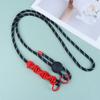 Funda para Teléfono Móvil Color de Contraste Estilo Coreano Nuevo Comercio Exterior Cuerda para Colgar Clip Trasero Correa Cruzada Ajustable Moda Cadena Colgante Tejida