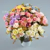 22 diamantes ramo de rosas decoración de restaurante occidental novia sosteniendo flores fábrica de bricolaje flores de simulación de boda venta al por mayor