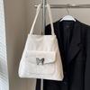 Verano 2025 Nuevo Casual Moda Gran Capacidad Moda Estilo Coreano Bolso Tote de Hombro para Viajes de Color Sólido Casual para Dama