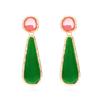 ZA Brincos Longos Coloridos em Resina com Pingente em Formato de Gota Retrô Personalizados Moda Europeia e Americana Brincos Geométricos de Luxo Leve para Mulheres