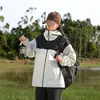 Chaqueta con capucha para hombre para deportes al aire libre, ocio y camping, cortavientos, impermeable, resistente a los arañazos, resistente al desgaste, chaqueta ajustable para mujer