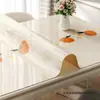 Envío Gratis en Puntos Mantel Impermeable a Prueba de Aceite Sin Lavado Anti-quemaduras Vidrio Suave Mantel para Mesa de Comedor Sentido de Lujo Ligero Mantel para Mesa de Café