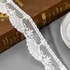Estilo Coreano Blanco Material para Corbata de Moño DIY Accesorios para Ropa Cinta Pasador para el Cabello Accesorios Malla Bordada Encaje