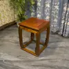 Mesa de Centro de Madeira Maciça Chinesa Mesa Pequena Mesa Lateral Mesa de Chá Escrivaninha Mesa Lateral Rack de Armazenamento Suporte para Flores Suporte de Exibição Mesa de Canto de Sofá