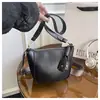 Casual Color Puro Mujer 2025 Nueva Moda Retro Gran Capacidad Otoño Casual Correa Ancha de Hombro Un Solo Hombro Cruzado Bolso de Mujer