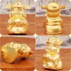 Adornos de Latón Personalizados, Cara Sonriente, Lingote, Dios de la Riqueza para la Sala de Estar, Vestíbulo, Cinco Bendiciones, Decoraciones del Dios de la Riqueza, Artesanías de Metal