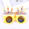 Gafas de Foto para Fiesta de Cumpleaños Decoración de Girasol de Dibujos Animados para Niños Accesorios Divertidos Juguete Lindo