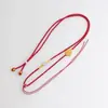 Cordón Ajustable Fino para Colgante con Diseño de Hoja para Colgantes de Jade, Hebilla de Seguridad, Cierre Ruyi y Colgantes Dorados