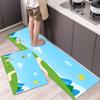 Tapete de cocina fresco de estilo americano, manta de noche, alfombra larga, tapete para puerta de entrada, tapete de corte completo, exportación transfronteriza