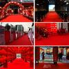 Alfombra roja para bodas Alfombra roja desechable para bodas Pavimentación de escenarios Inauguración comercial Entrada de tienda Boda roja Tienda completa
