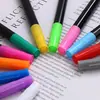 Plumones de pizarra de colores, plumones para pizarra sin polvo borrables, tiza líquida de gran capacidad, plumones de pintura y graffiti a base de agua de 12 colores para niños