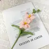 Pieza de Decoración para el Hogar de Orquídea Marciana Tejida Puramente a Mano, Flor Artificial Crochetada, Regalo de Cumpleaños Tejido con Hilo, Flor de Recuerdo