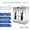 Caixa de fermentação comercial de 64 placas grande aço inoxidável única porta dupla máquina de fermentação de pão de massa umidificação de temperatura constante caixa de despertar