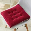 Almofada de algodão acolchoada pelúcia espessa outono e inverno quente almofada redonda para bumbum sala de aula escritório longa permanência almofada fofa para cadeira