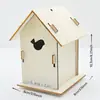 Casa de Pájaros de Madera DIY Transfronteriza Nido de Pájaros Juguete de Ensamblaje Pintura Creativa con Graffiti Manualidades Caseras Hechas a Mano