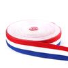 Poliéster Inter-cor Tricolor Vermelho Branco Azul Fita de Medalha Vermelho Branco Preto Alça para Pendurar Acessórios de Fita Faixa Lateral de Calça