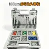 Conjunto de Brocas 300 Peças Multifuncional para Furadeira Elétrica Ferramenta de Perfuração Broca Helicoidal para Marcenaria Broca de Construção Conjunto de Brocas