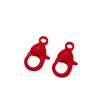 Cor de plástico 22mm amor em forma de fecho de lagosta diy jóias acessórios chaveiro pingente material spot atacado