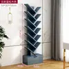 Estantería Pequeña Almacenamiento Forma de Árbol de Pie Gabinete de Dormitorio Estante de Almacenamiento para Sala de Estar Hogar Estantería Estrecha Creativa de Múltiples Niveles