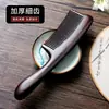 Pente de madeira de ébano natural Tan Mujiang dentes largos dentes largos anti-ondulação eletricidade estática casa senhoras cabelo comprido queda de cabelo masculino