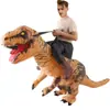 Fantasia Inflável de Dinossauro Tiranossauro Rex para Halloween Transfronteiriço Fantasia Cosplay Desenho Animado Fantasia de Mascote Inflável Adereço de Palco
