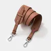 Novo Estilo Couro Macio de Vaca Moda Alça Larga no Ombro Comprimento Ajustável Universal Bolsa Transversal de Ombro Cinta Substituta