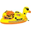 Pato Amarillo Pequeño Inflable de Agua Pez Volador Trompo Giratorio Sofá de Arrastrar Motocicleta Lancha Rápida Tabla de Surf Barco Disco Equipo