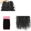 Peruca Africana Popular de Fibra Sintética Cabelo Cacheado Pequeno Extensão Conjunto de Três Peças, Extensão de Cabelo Europeia e Americana Popular de Venda Cruzada, Atacado de Fabricante Direto