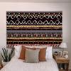 Tapiz bohemio de felpa nórdica con diseño de mandala para dormitorio, diseño de tela colgante, para mesita de noche