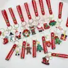 Chaveiro do Papai Noel Transfronteiriço Brinquedo de Pelúcia Pingente de Presente de Natal Boneca de Pelúcia de Natal Enfeite para Pendurar Máquina de Bonecas