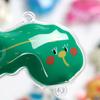 Accesorios de ropa conexión sin costuras forma de animal etiqueta de succión de PVC personalidad de dibujos animados abajo etiqueta inflable