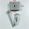 Parafuso de nivelamento F50 parafuso de nivelamento parede ajustável parafuso de instalação rápida 50 conjuntos conector cruzado de perfil