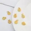 Artesanía Tradicional Colgante Redondo Calado de la Fortuna Joyería Hecha a Mano Accesorios para Pulsera Collar Cuentas Espaciadoras Accesorios para Manualidades DIY