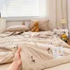 2026 Nuevo Modelo Clase A Hilo Bouclé Estampado Colcha de Verano Colcha de Aire Acondicionado Juego de Cuatro Piezas para Verano