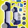 8 piezas de collage de coche DIY tarjeta trasera para teléfono móvil caja de almacenamiento para cuaderno pegatinas decorativas lindas para computadora