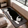 Tapete de Mesa de Cabeceira para Quarto Dropshipping Temu Tapete de Carpete Simulação de Gato Caxemira Sintética Macio Amigo da Pele Tira Longa Tapete de Piso Antiderrapante