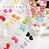 Corazón de Color Sólido Sin Decoloración Corazón de Melocotón Acrílico Pulsera Gordita con Cuentas DIY Hecho a Mano Cadena para Teléfono Móvil Accesorios Material
