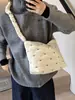 Bolsas de Mujer Transfronterizas Nuevo Estilo Coreano Nicho para el Trabajo Gran Capacidad Moño Estudiante Universitario Clase Bolso de Hombro Bolso Cruzado