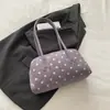 Bolsa tipo almohada 2026 de un solo hombro para debajo del brazo, bolsa coreana de lunares nuevo estilo para mujer, linda niche pequeña bolso de mano transfronterizo