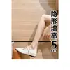 Sapatos Mary Jane Retrô Estilo Francês para Mulheres, com Salto Escondido de 5cm, Bico Fino, Boca Rasa, Couro Macio, Versátil, Elegante e Adequado para o Trabalho