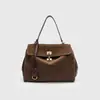 Bolso de Ante Retro Nuevo Invierno 2024 Bolso Cruzado de Moda para Mujer Combinable con Todo Color Contraste Bolso de Mano Commuter de Gran Capacidad