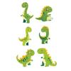 Pegatina de tatuaje luminosa de dinosaurio de dibujos animados para niños, color fluorescente, para brazo de hombres y mujeres, impermeable, resistente al sudor y duradera.
