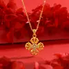 Colar com Pingente Vajra Dourado com Diamantes Estilo Wei Xue para Mulheres Corrente de Clavícula Empilhada Luxo Leve Estilo Quente de Transmissão ao Vivo Atacado