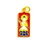 Colgante de Buda Guanyin sin fase, accesorios de oro antiguo chapados en cobre de alto color, collar y pulsera para hacer la fortuna, accesorios de bricolaje