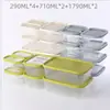 Recipiente Doméstico para Conservar Alimentos de Grado Alimenticio Fiambrera Especial para Calentar para Horno de Microondas Refrigerador Fruta y Verdura Fiambrera Sellada Caja de Almacenamiento