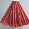 Falda de Doble Capa para Mujer, Ropa de Verano para Mujer, Delgada, de Estilo Hada, Falda de Hada Fluida, Dobladillo Amplio, de Longitud Media