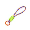 Colgante Llavero de Cuerda Trenzada de Nylon Anudada Bloque de Color Correa Corta para Teléfono Desmontable Accesorio de Correa Colgante Anti-Pérdida